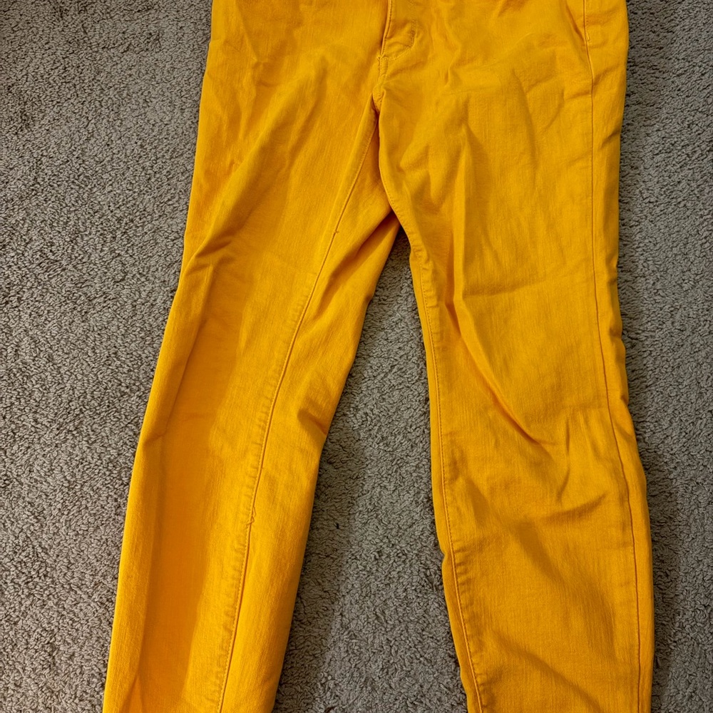 a.n.a Mustard Yellow skinny jeans